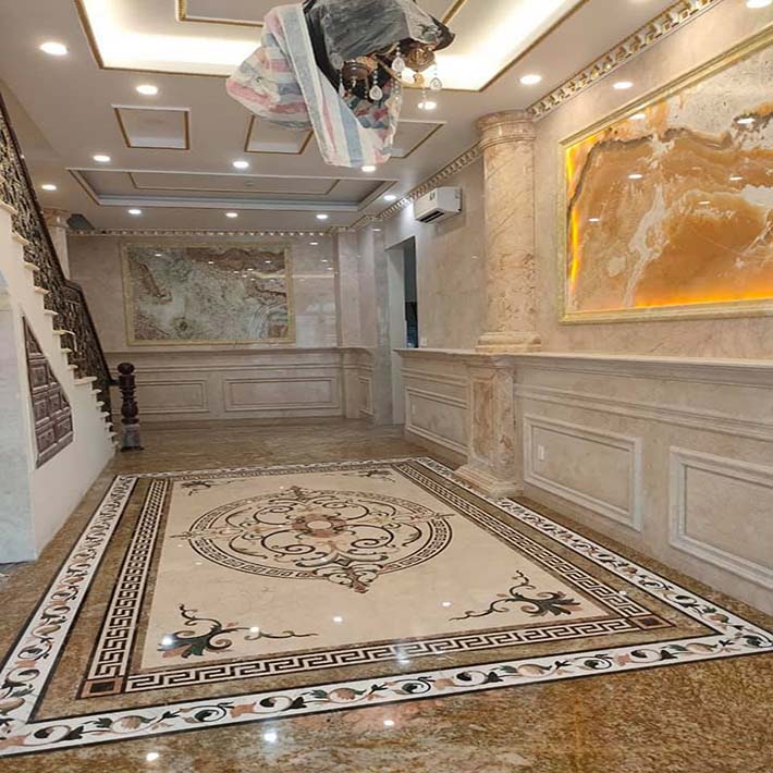 mẫu nền nhà dá marble hoa văn đep